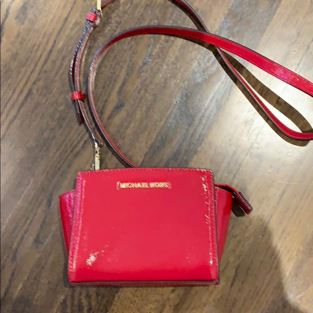Red patent Michael Kors Crossbody